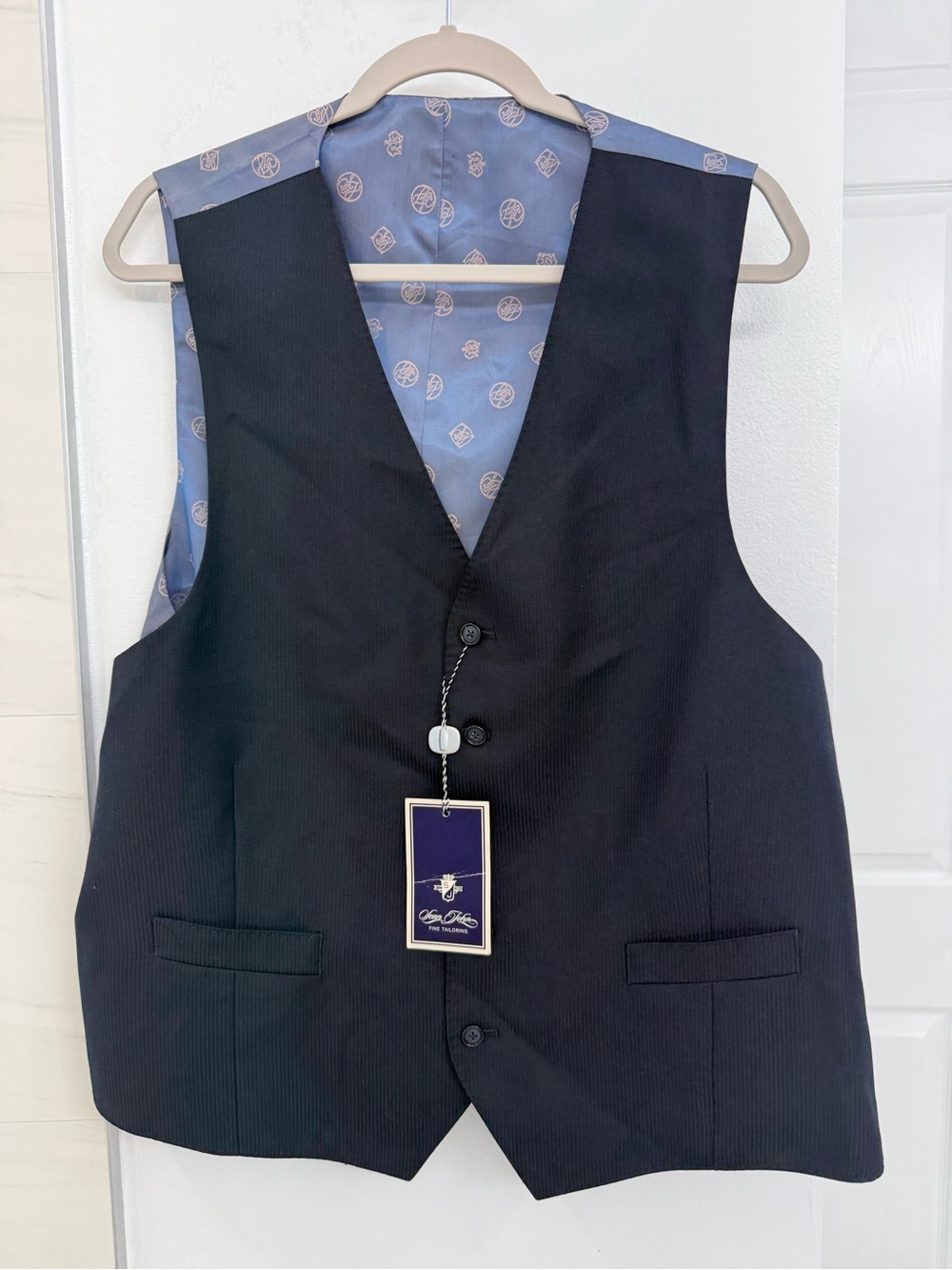 Sean John Navy Blue Suit Vest Size XL NWT